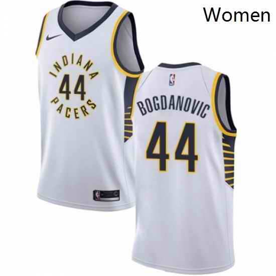 Womens Nike Indiana Pacers 44 Bojan Bogdanovic Swingman White NBA Jersey Association Edition